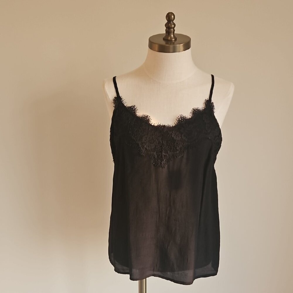 Abercrombie & Fitch Black Lace Detail Top